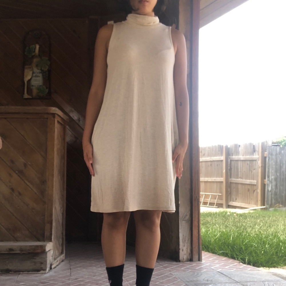 NWOT: Francesca’s Cream Turtleneck Dress